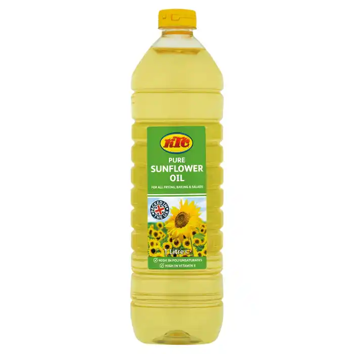 Sunflower Oil  1Litre for £3. 2Litre for £5.50. 3Litre for £9.50. 5Litre for £12.50